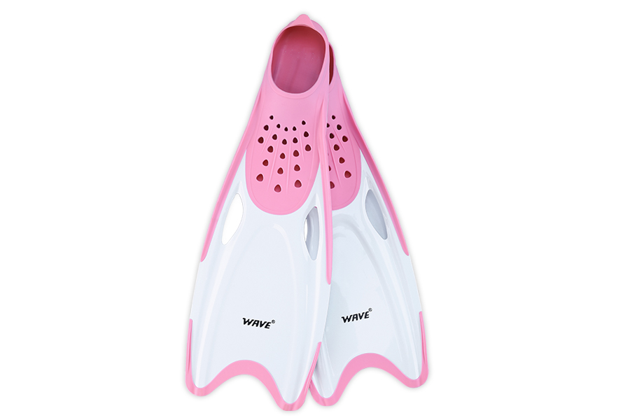 pink color snorkel fins