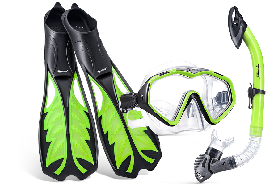 Set Snorkeling Completo Per Adulti Con Maschera E Boccaglio - Attrezzatura Subacquea Base
