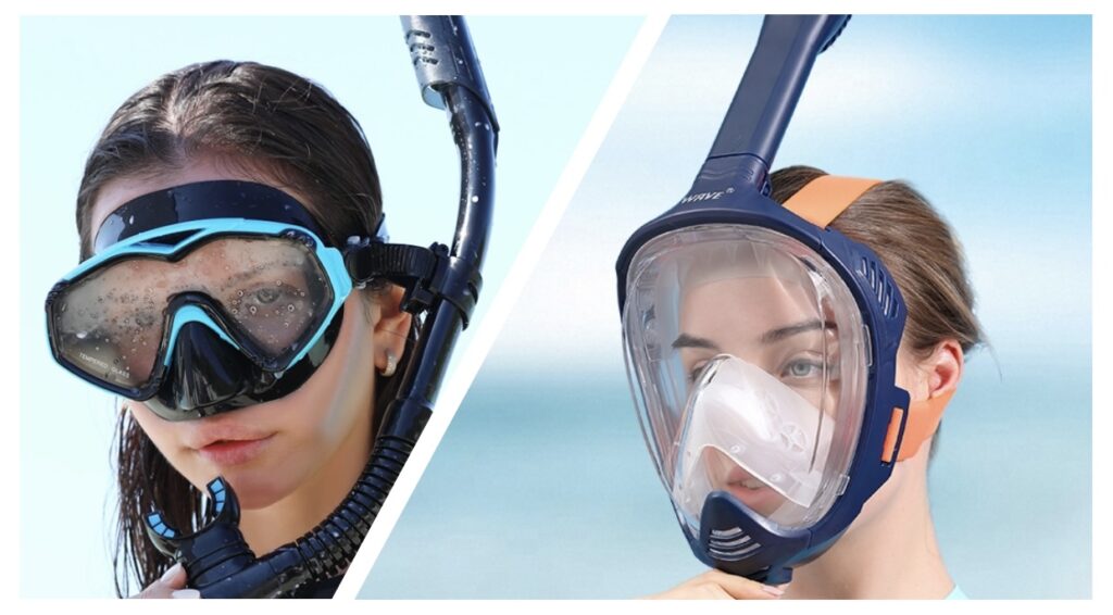 Full Face vs Traditional Snorkel Mask