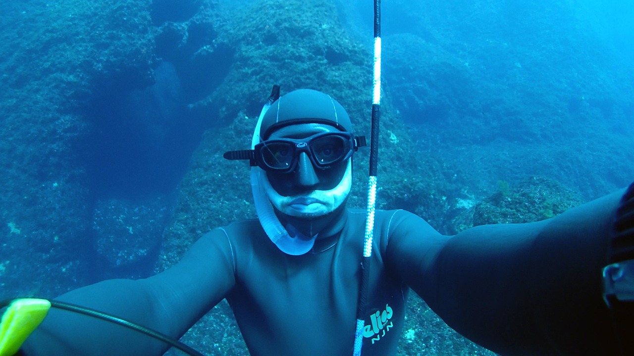 a free diver
